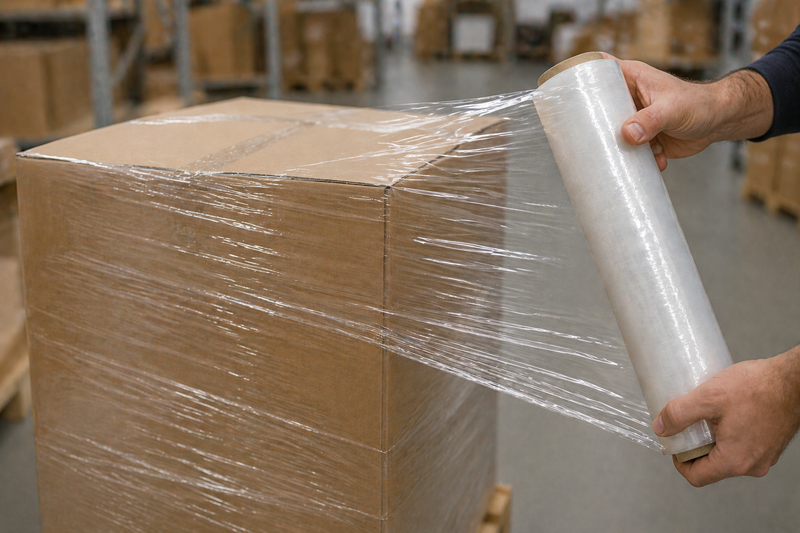 Papel stretch y vinipel para embalaje logístico