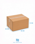 Caja de cartón corrugado 30x32x15 cm para envíos